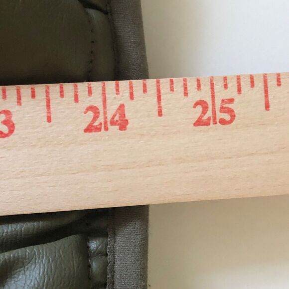 JOJOU Olive Green Quilted Puffer Jacket Mock Neck Full Zip Size Small Small - Picture 8 of 8